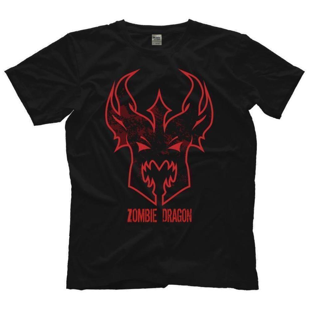 Zombie Dragon Kanji Style Monster Fans Retro Unisex T Shirt